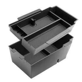 BIBIBO front view of console insert showing neat compartments and improved access