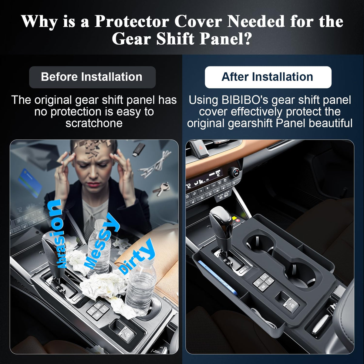 BIBIBO installed in 2026 Outback front seat keeping console tidy