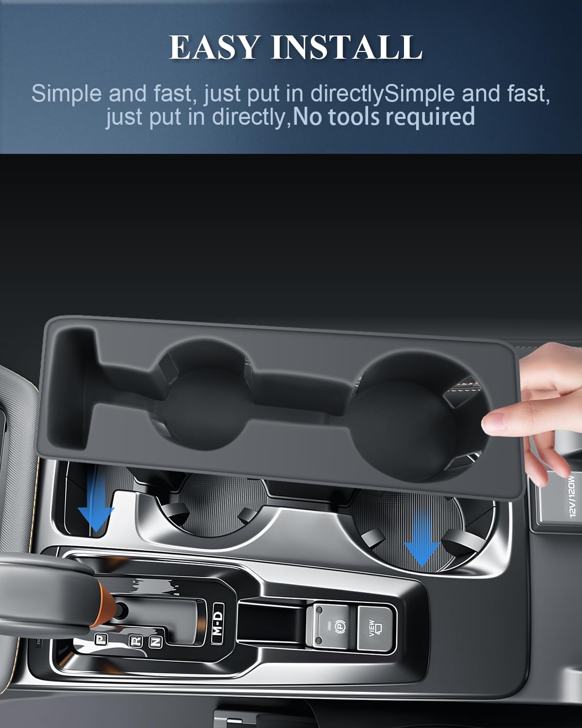 BIBIBO installed in console showing tidy interior and improved look