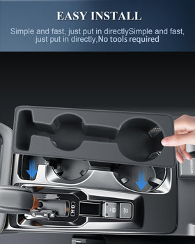 BIBIBO installed in console showing tidy interior and improved look