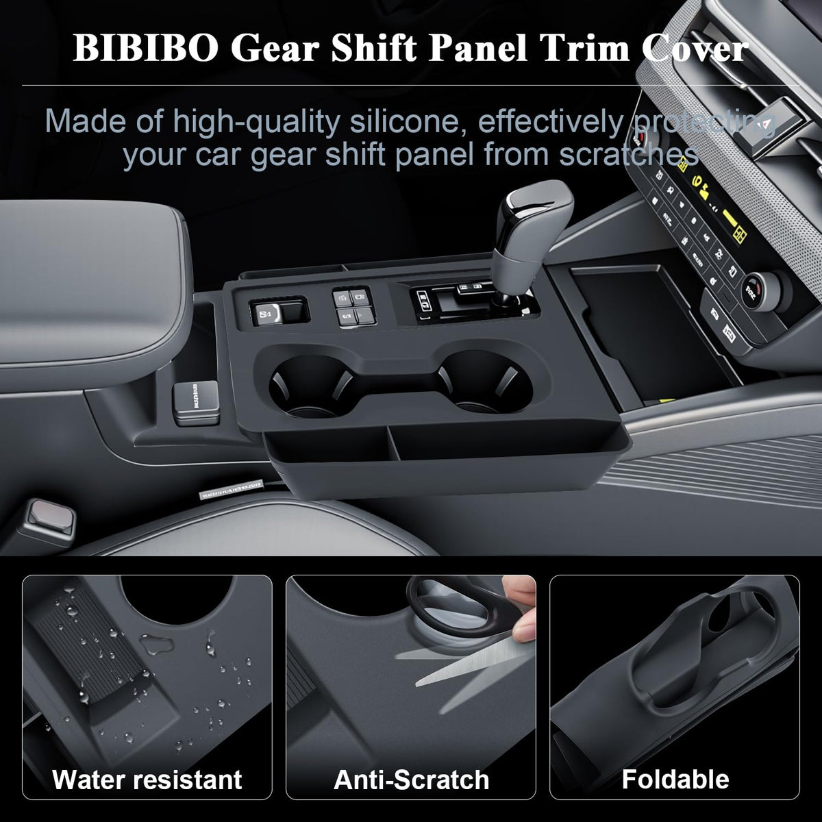 BIBIBO side storage tray open for organized small-item benefit