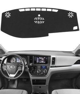 BIBLOZ front view dashboard cover fitted on Sienna protecting dash