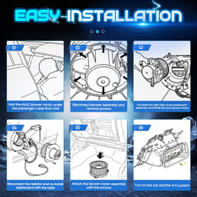 Bicentpla blower motor beside ruler size comparison for simple installation planning