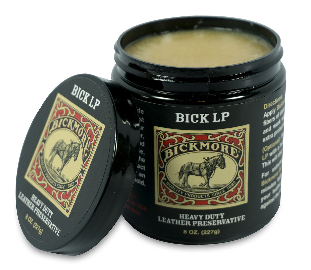 Bickmore Bick LP ingredient label close-up, highlights formulation transparency benefit