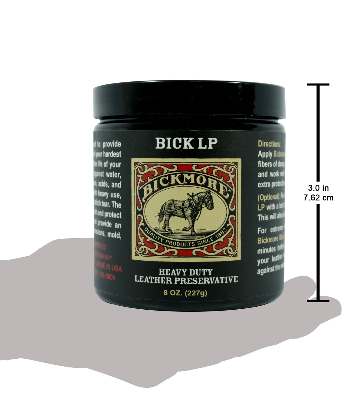 Bickmore Bick LP treated motorcycle seat close-up, protects from weather and wear