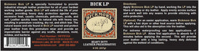 Bickmore Bick LP pouring texture on cloth, shows coverage and application ease