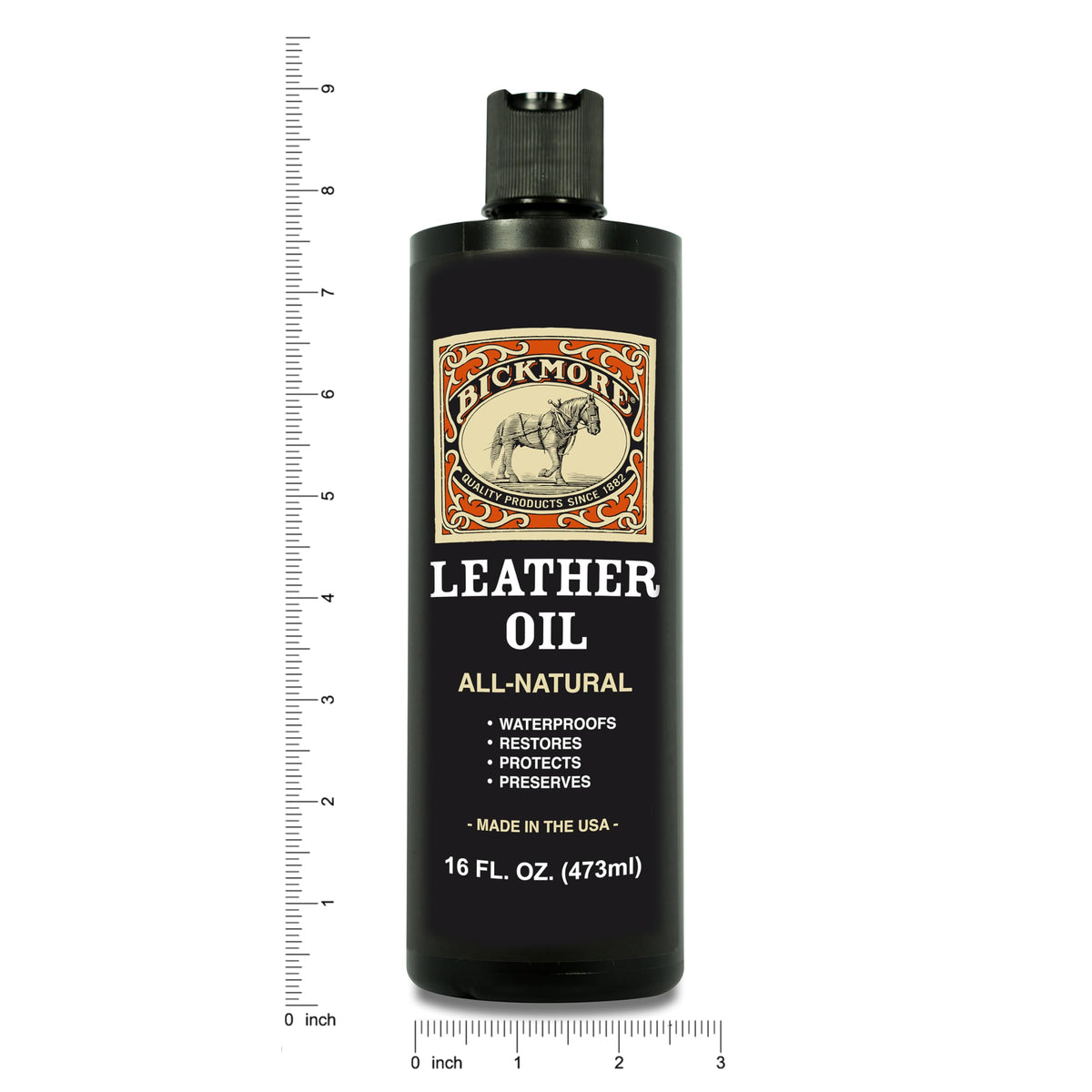 Bickmore oil poured to show smooth consistency and easy absorption