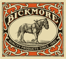 Bickmore label closeup showing ingredients and made in USA benefit