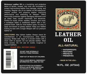 Bickmore-treated saddle in outdoor setting protecting leather from elements