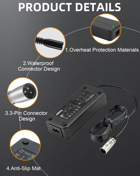 BICMDO charger plugged into wall outlet illustrating universal 100–240V compatibility