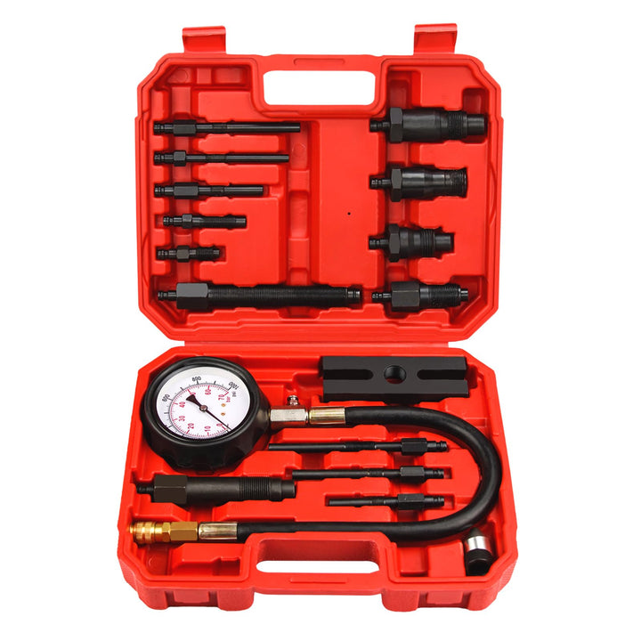 Bicos gauge front view showing clear 0–1000 PSI dial and durable metal case for accurate readings
