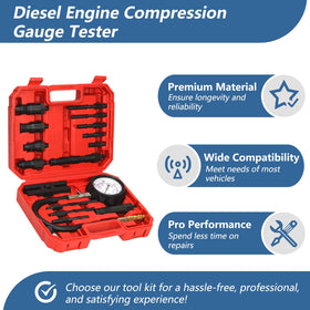 Bicos in-use compression test on engine demonstrating fast cylinder checks and reliable diagnostics