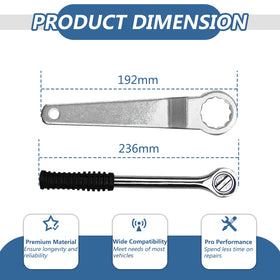 Bicos tool in use removing a car oil filter demonstrating effortless removal