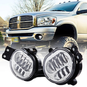 BICYACO fog light front view shows chrome housing and improved visibility
