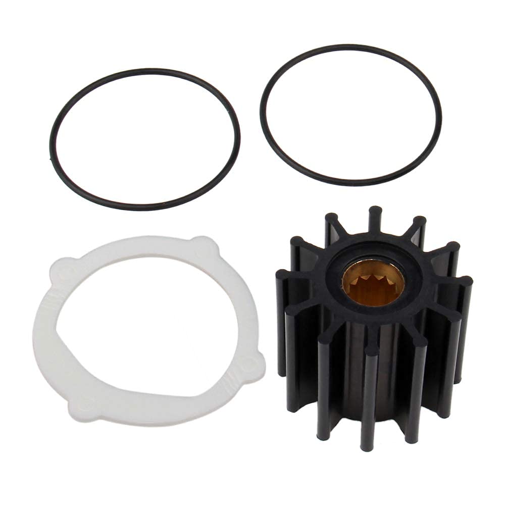 big-autoparts front view of impeller kit showing components and clear labeling for correct replacement