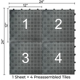 Big Floors close-up diamond double-tread pattern offering superior traction