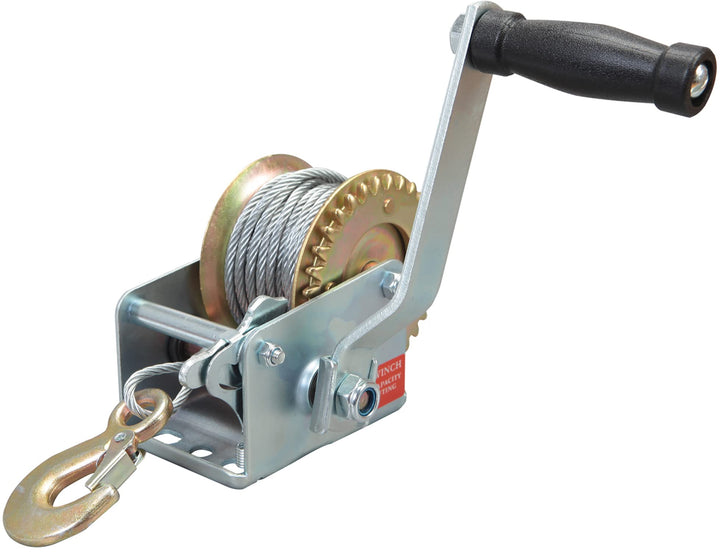 BIG RED front view showing compact winch and corrosion resistant finish