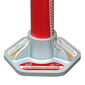 BIG RED base detail removed illustrating detachable foot for compact storage benefit