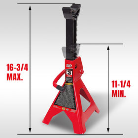 BIG RED wide pyramid foot base detail for improved ground stability