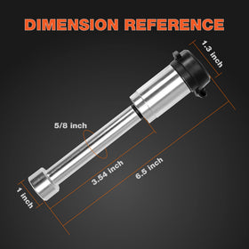 Big RED chrome plated shank texture resisting rust and providing long life