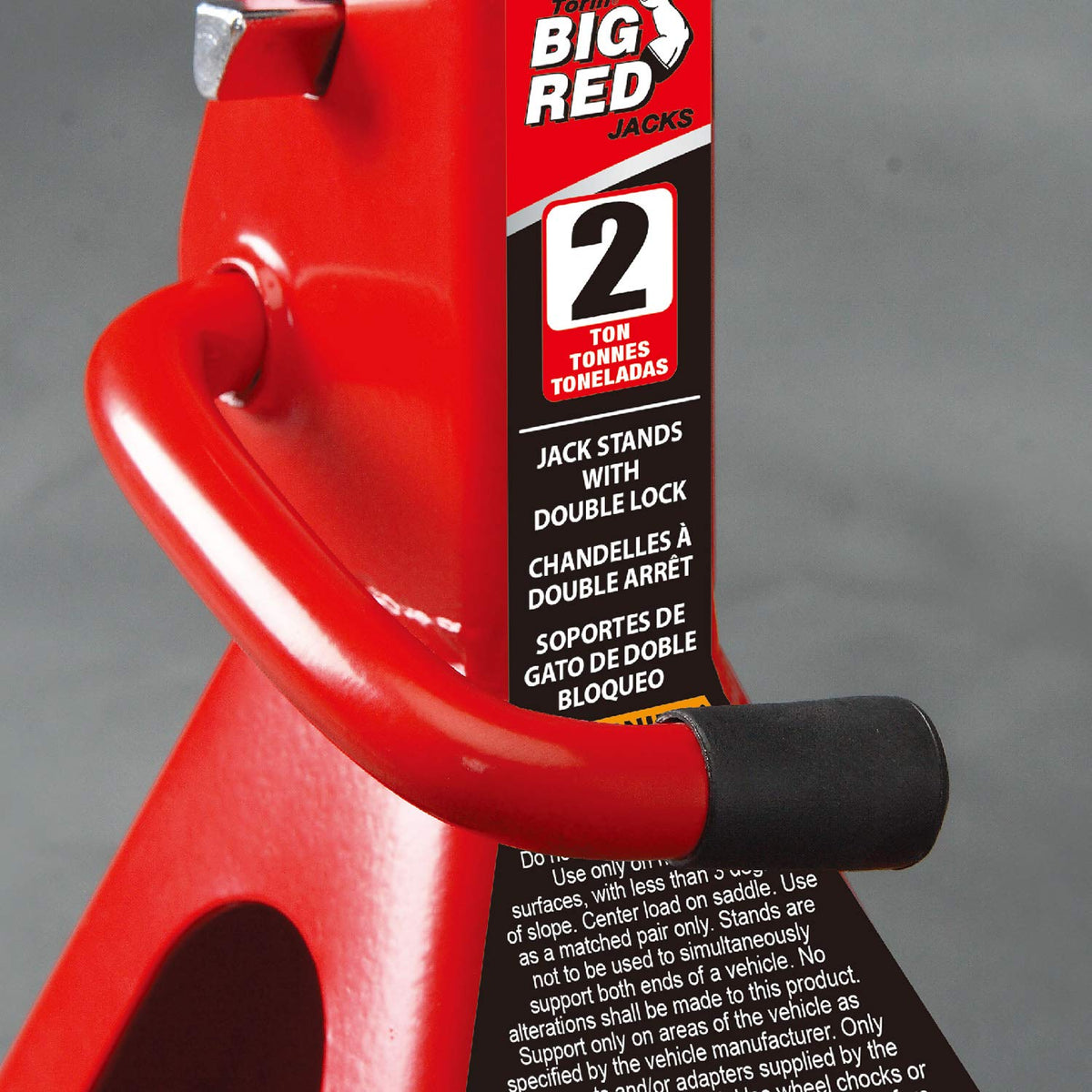 BIG RED product label and packaging showing specifications and assurance