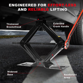 BIG RED ratchet and two-size lug wrench set for faster tire removal and tightening