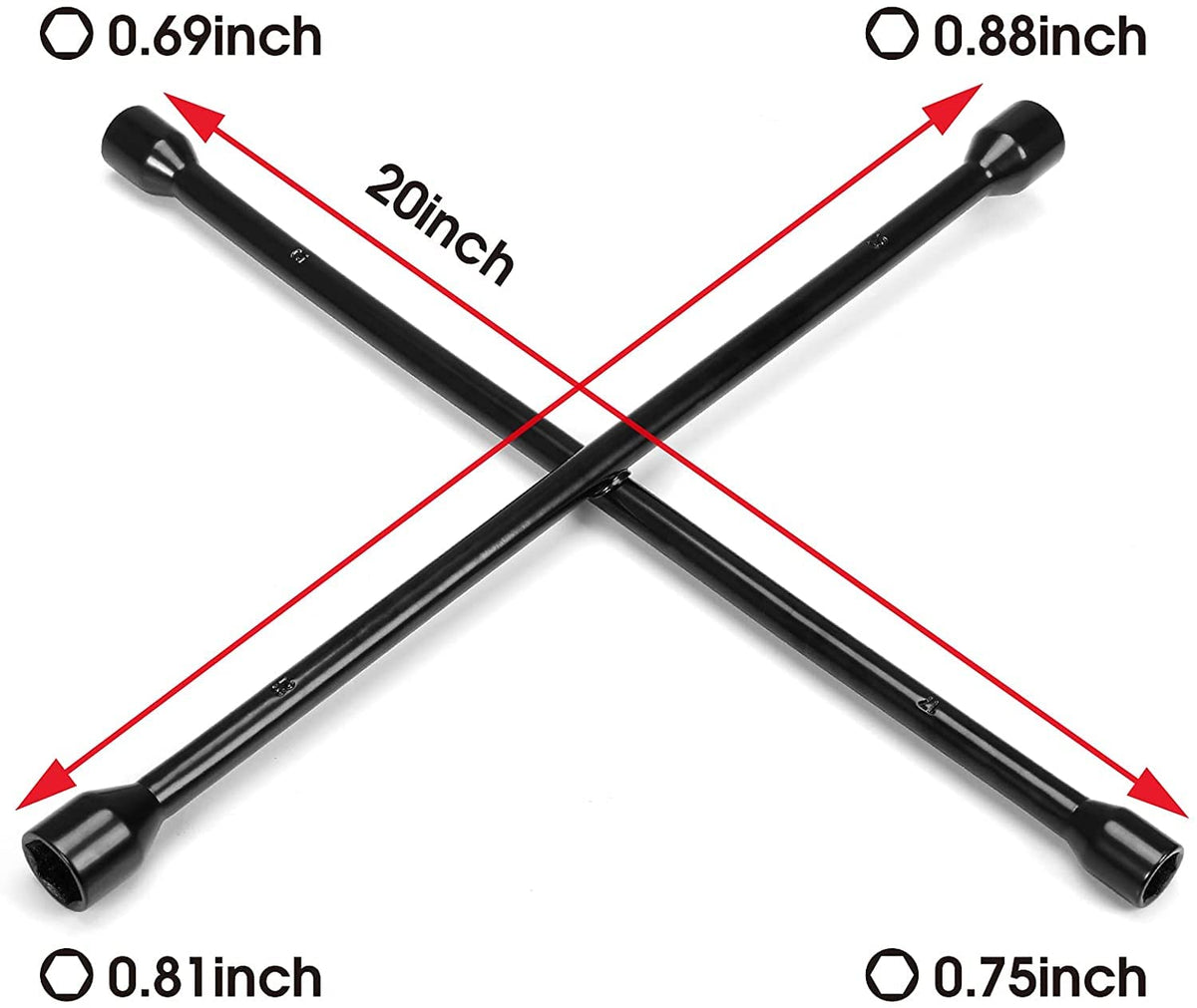 BIG RED side profile highlighting 20-inch arms for increased torque and easier turning
