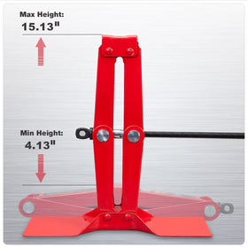 BIG RED single-piece handle engaged for quicker, safer operation