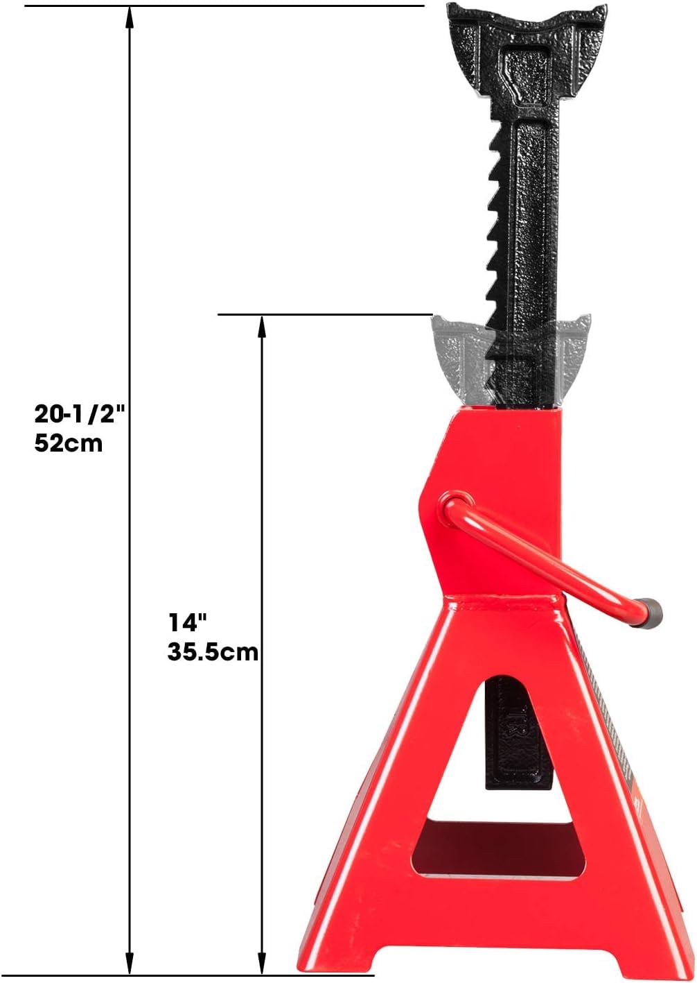 BIG RED close-up of large saddle showing better contact and support