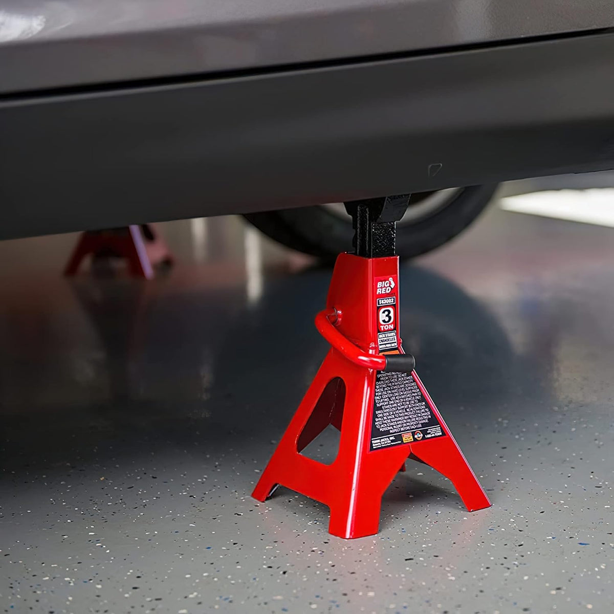 BIG RED welded frame and steel plates highlighting durable construction