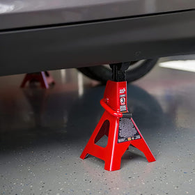 BIG RED welded frame and steel plates highlighting durable construction