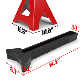 BIG RED wide pyramid base detail demonstrating improved stability benefit