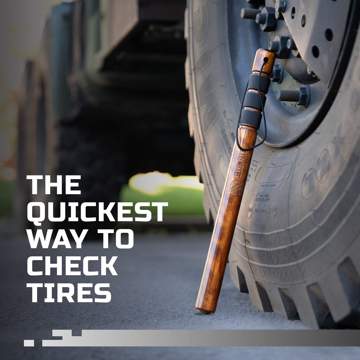 Big Rig Defense stored in truck cab demonstrating easy portability and readiness