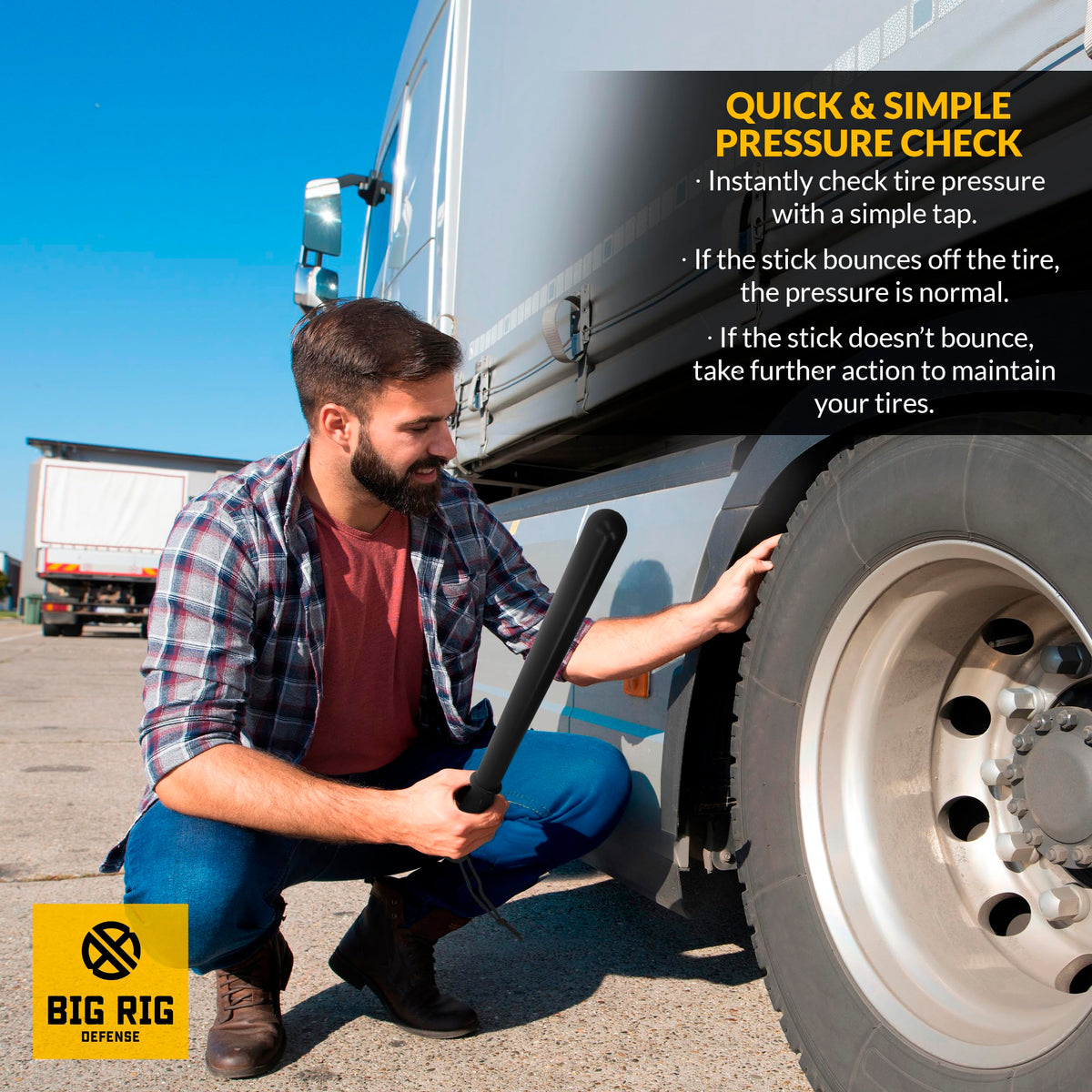 BIG RIG DEFENSE B R polypropylene head detail showing cold-resistant durability