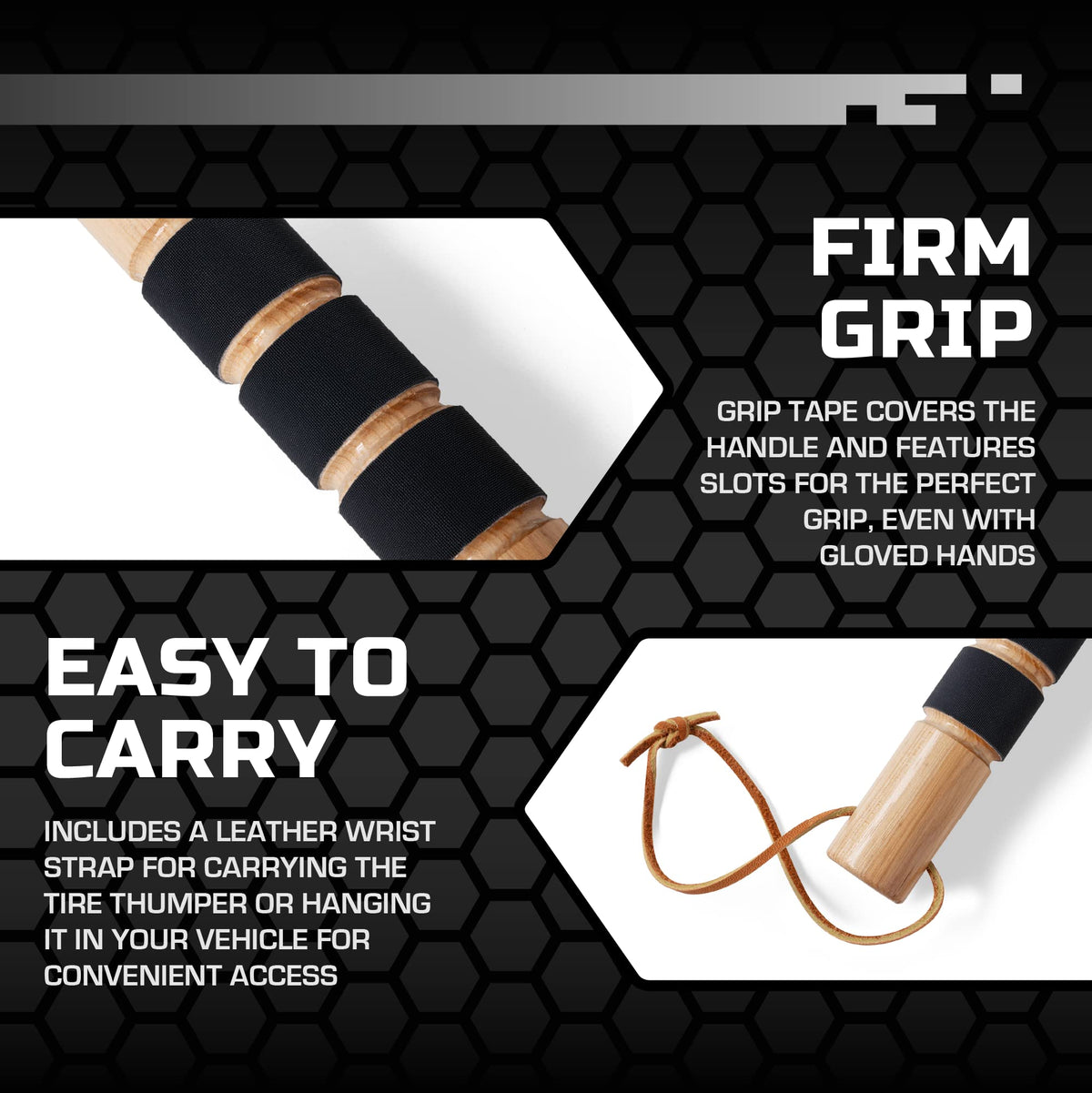 Big Rig Defense detail of metal rod weight delivering solid thumps and clear audio feedback