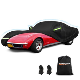 BIGACOVER front profile on C3 Corvette showing full-body weather protection