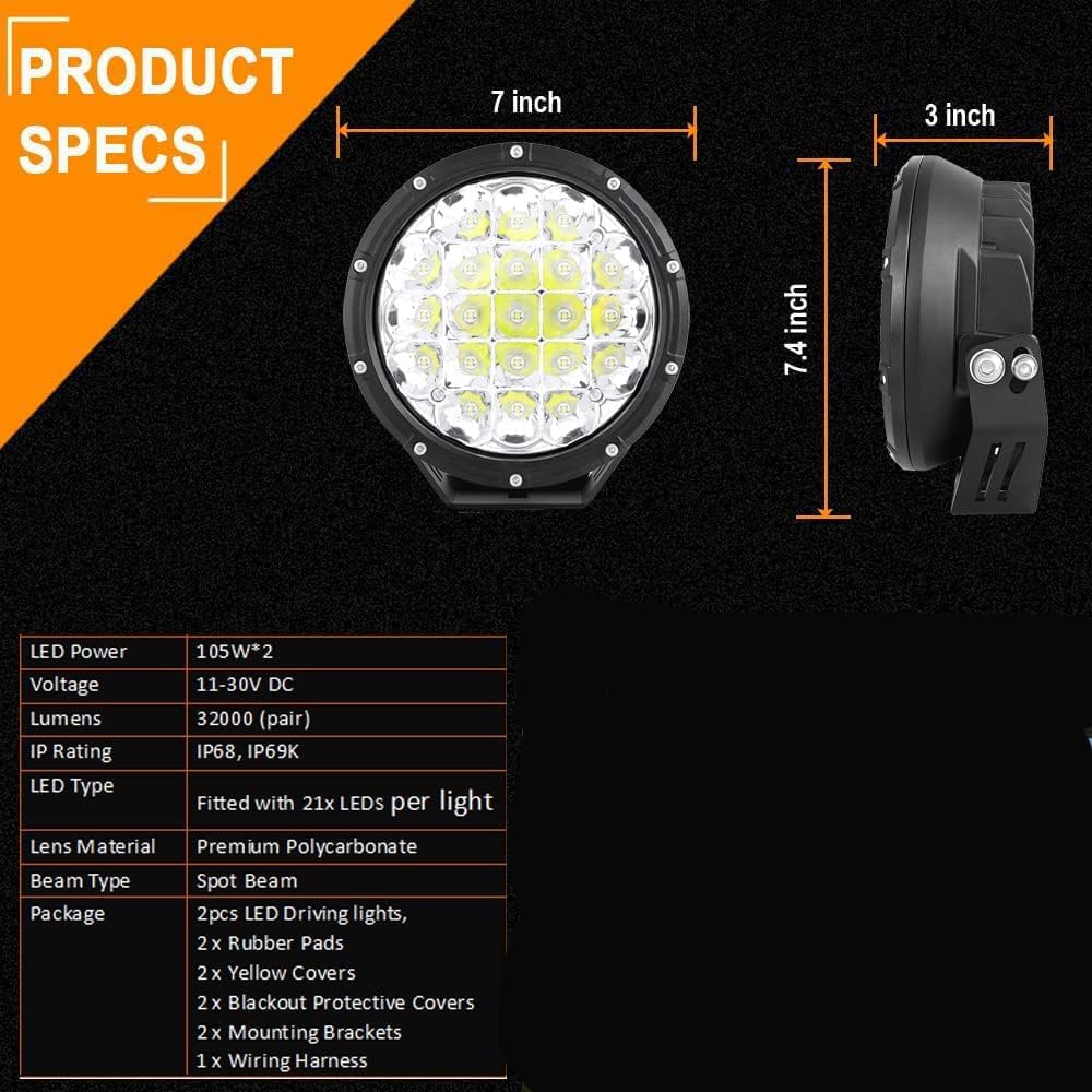 BIGLION.X close-up of LED array and reflector for focused, long-range light