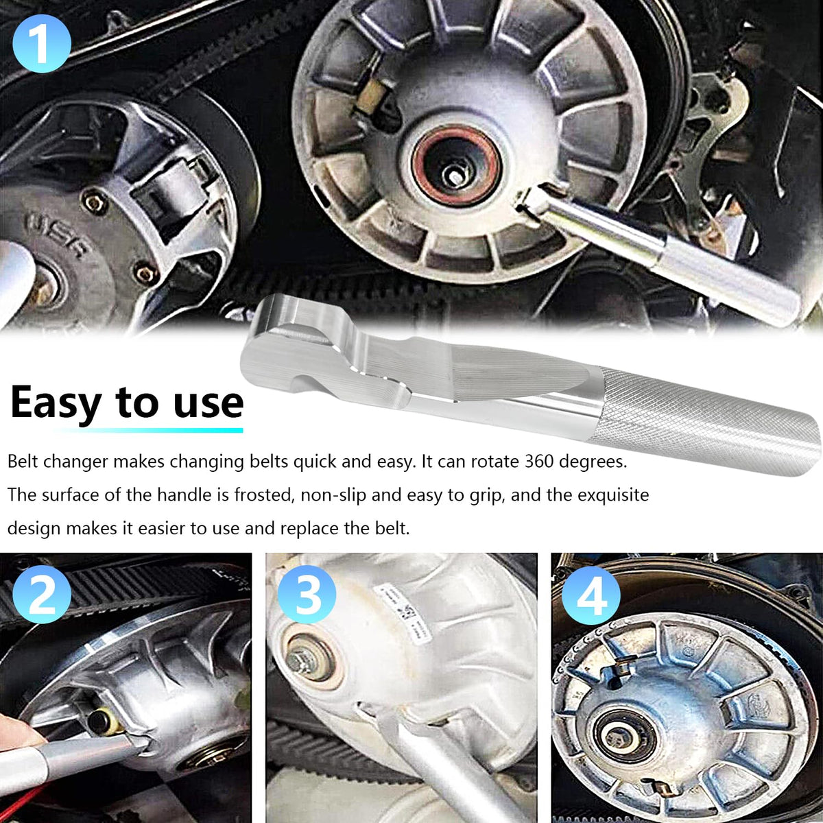 BIGLKNM clutch puller removing primary clutch to protect threads