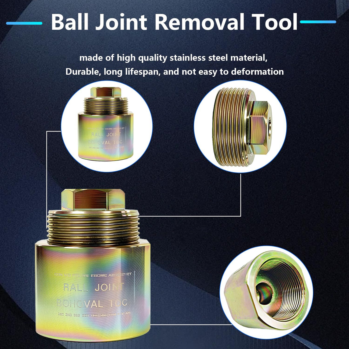 BIGLKNM self-locking nut thread detail highlighting secure fastening benefit