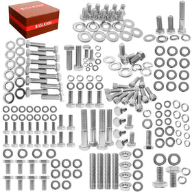 BIGLKNM front packaging showing full 211-piece Chevy bolt kit benefit organized