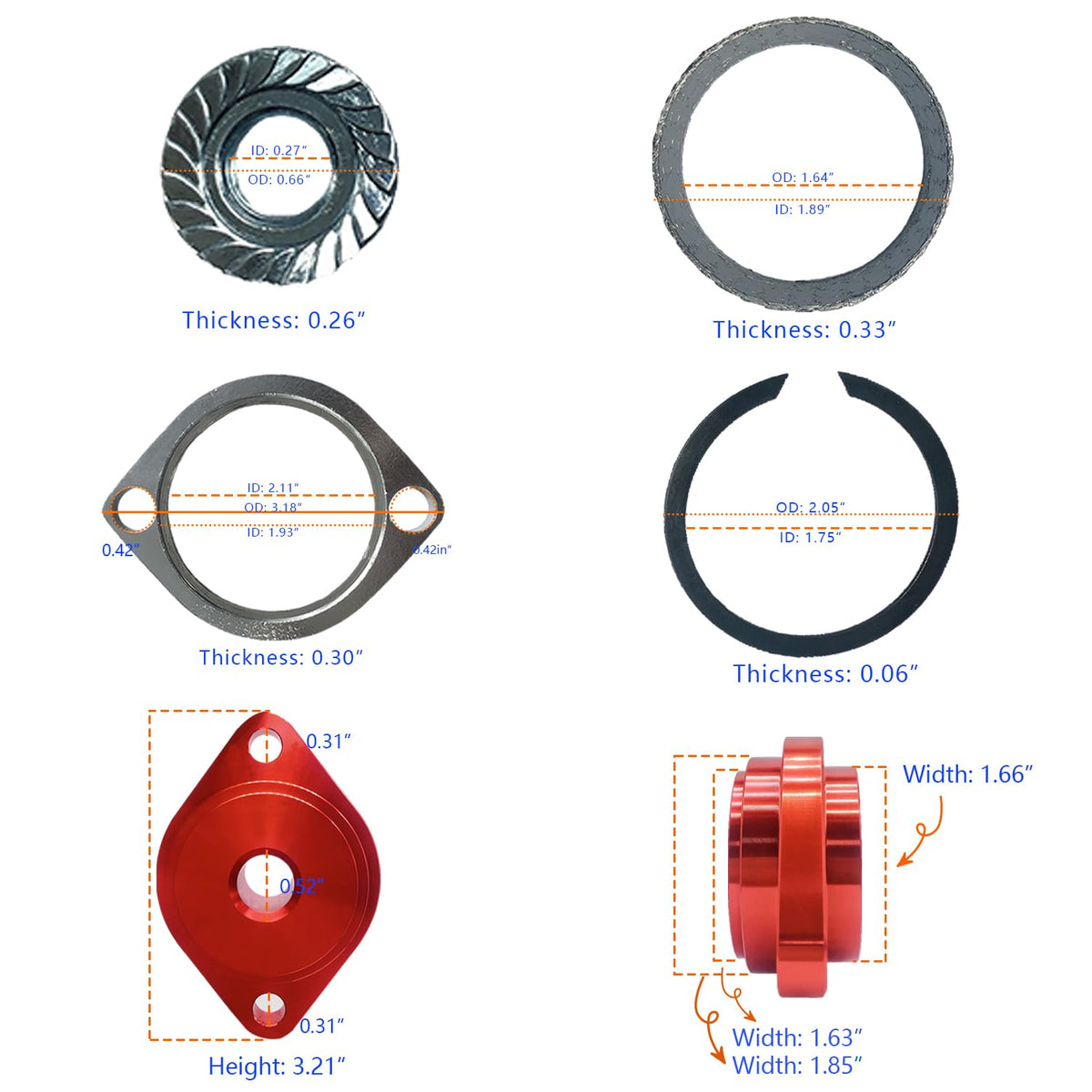 BIGLKNM gasket seal texture shot showing precision edges for tighter exhaust seal