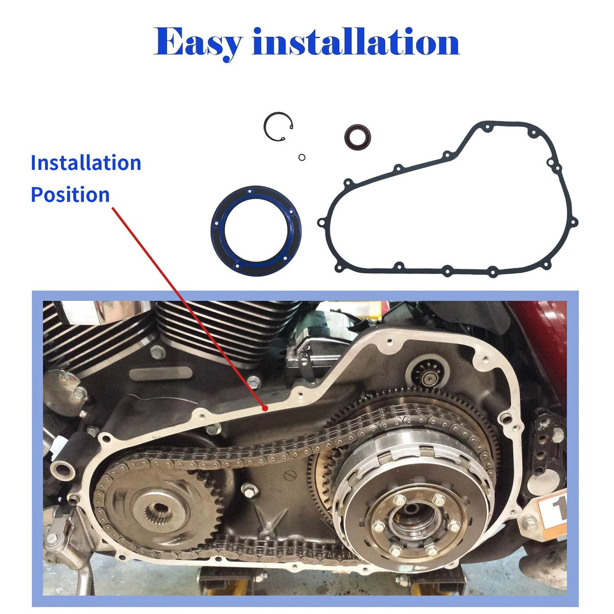 BIGLKNM all gaskets laid out for size comparison to confirm correct fitment quickly