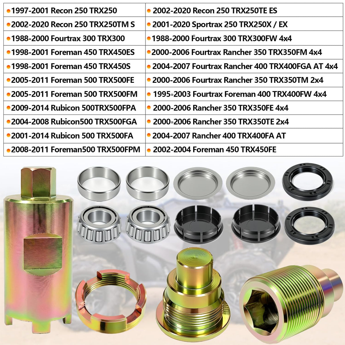 BIGLKNM grease packets next to parts illustrating proper lubrication and reduced wear benefit
