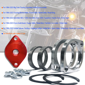 BIGLKNM installed on Harley exhaust lifestyle image showing improved flange seal