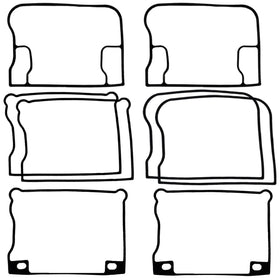 BIGLKNM intake manifold gasket with backing plate showing accurate alignment benefit
