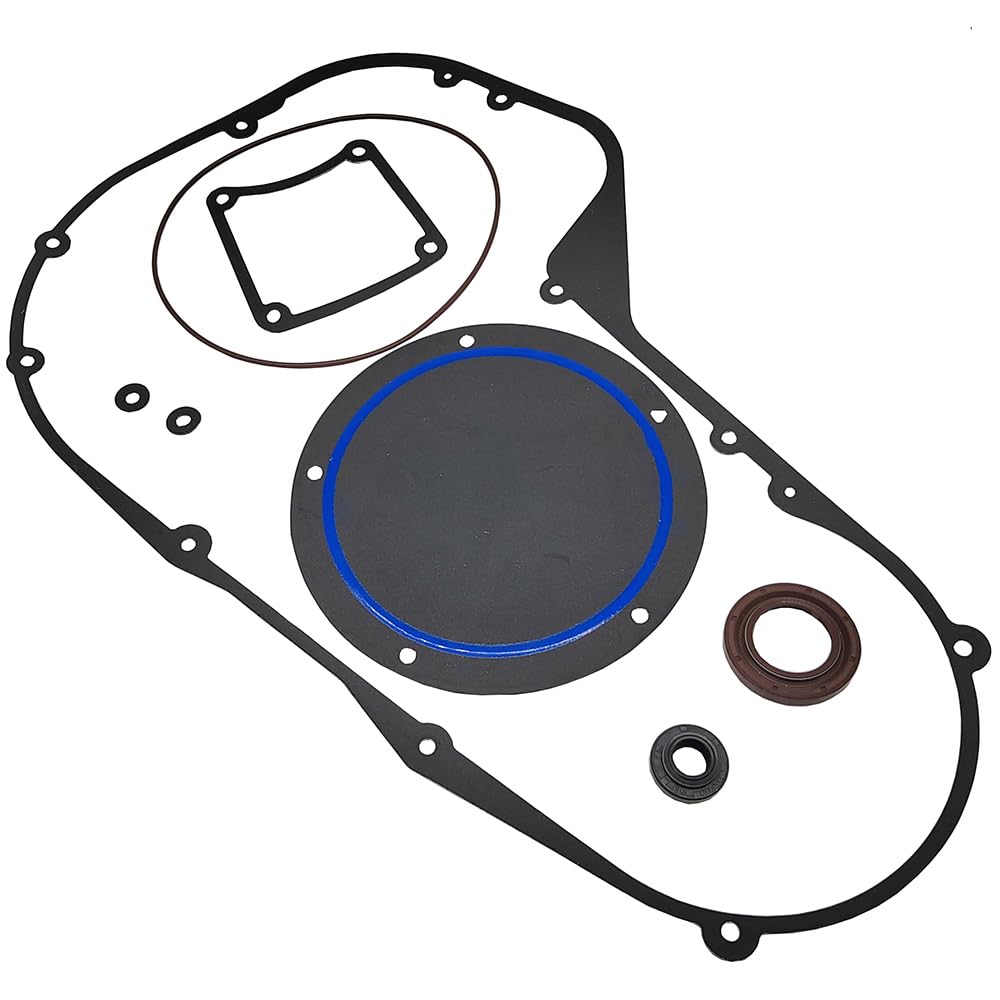 BIGLKNM front view of primary cover gasket kit showing full set and fit benefits