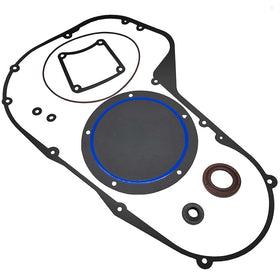 BIGLKNM front view of primary cover gasket kit showing full set and fit benefits