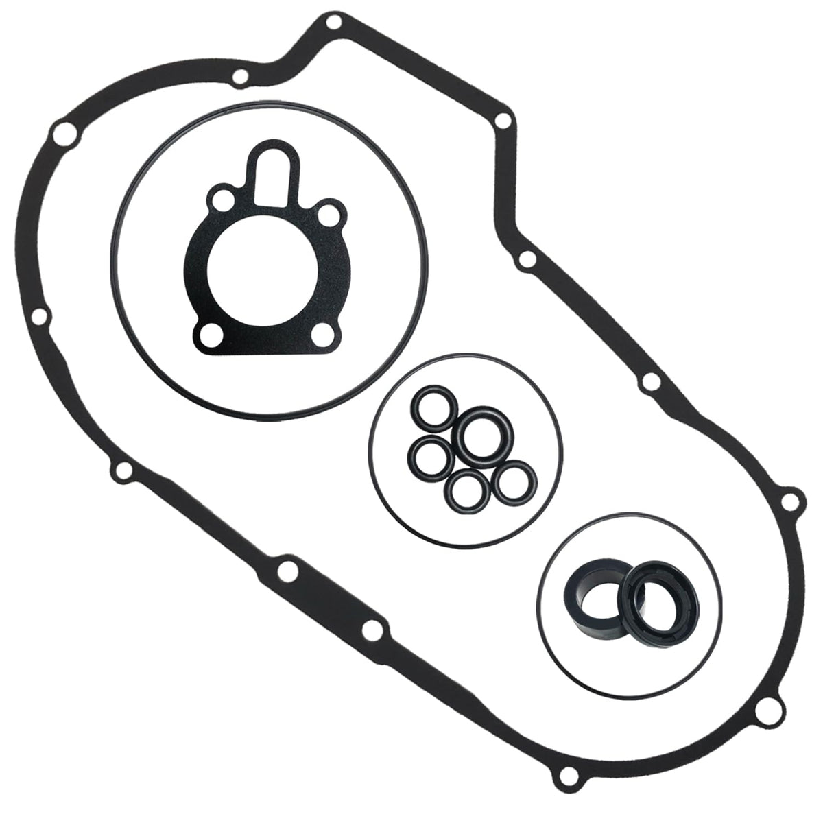 BIGLKNM front view of primary gasket kit showing full set and fitment benefit