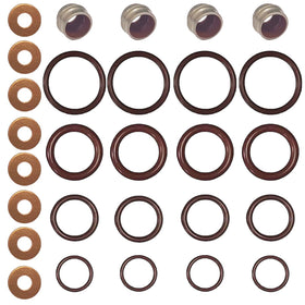 BIGLKNM assortment of NBR seals and O-rings flatlay showing oil-resistant durability