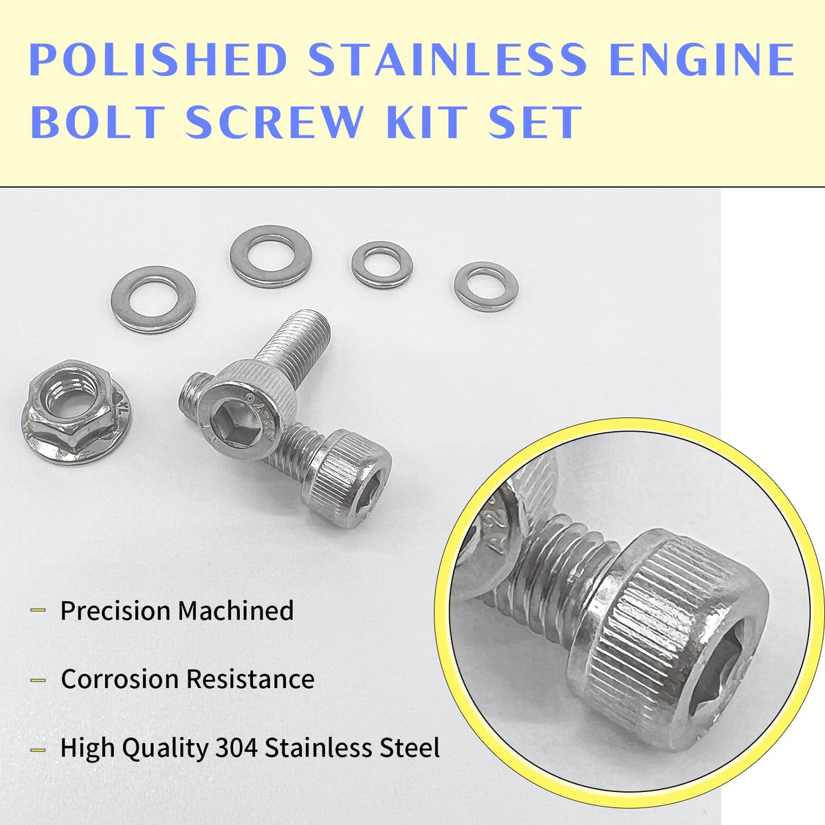 BIGLKNM bolts laid next to a ruler for size comparison to confirm correct fitment